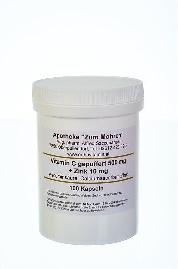 Produktbild Apotheke zum Mohren Vitamin C gepuffert 500 mg + Zink