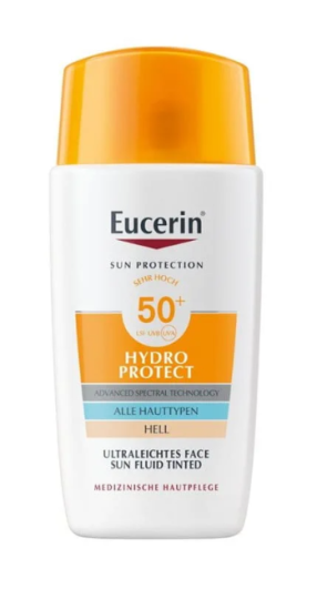 Eucerin Sun Hydro Getönt Fluid Hell