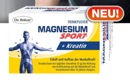 Vorschaubild für Dr. Böhm Magnesium Sport+Kreatin Pulver
