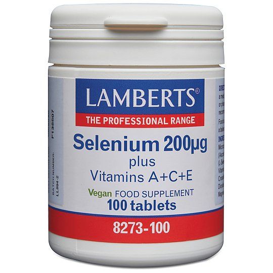 Lamberts Selen 200 mcg + Vitamin A+C+E